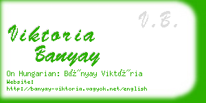 viktoria banyay business card
